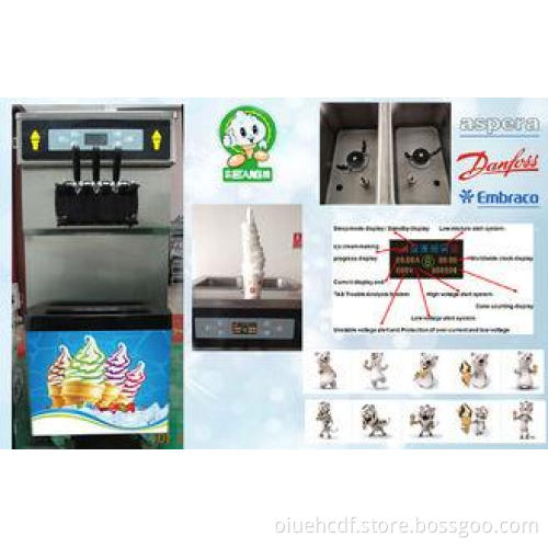 Digital Automatic Ice Cream Machine Twist Feature , Compact